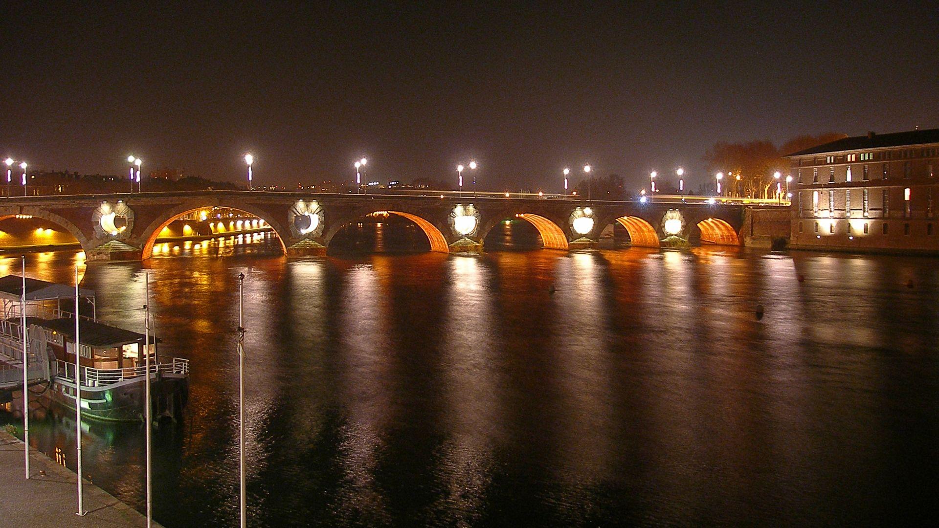 Pont Neuf, Toulouse HD Wallpaper