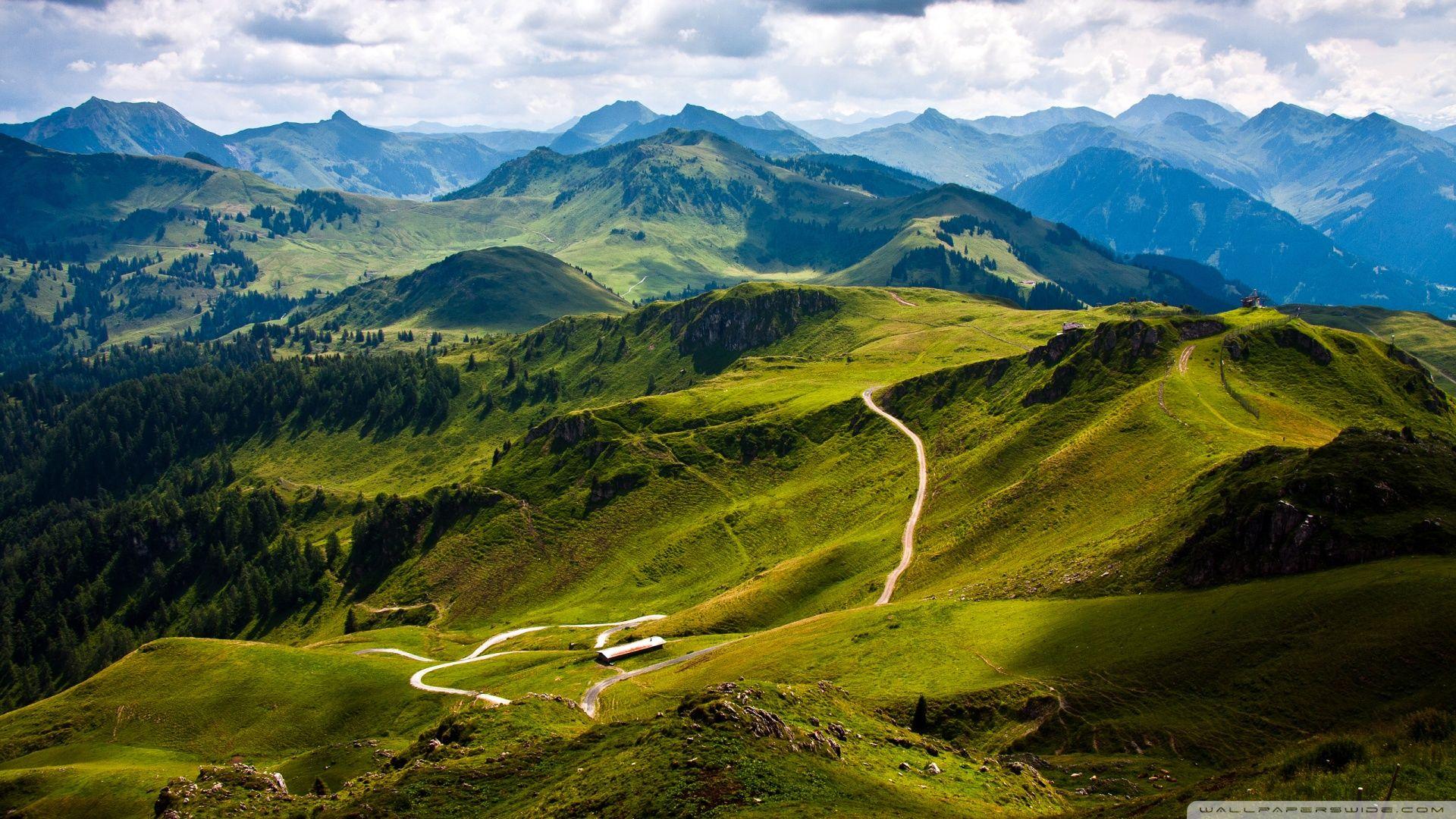 Kitzbuhel Mountain View, Austria, Europe ❤ 4K HD Desktop Wallpaper