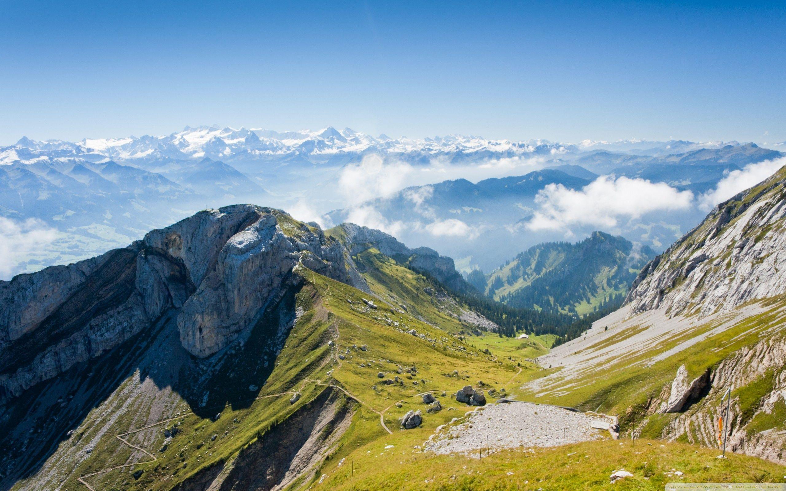 Panoramic View Of Mountain Range ❤ 4K HD Desktop Wallpaper for 4K