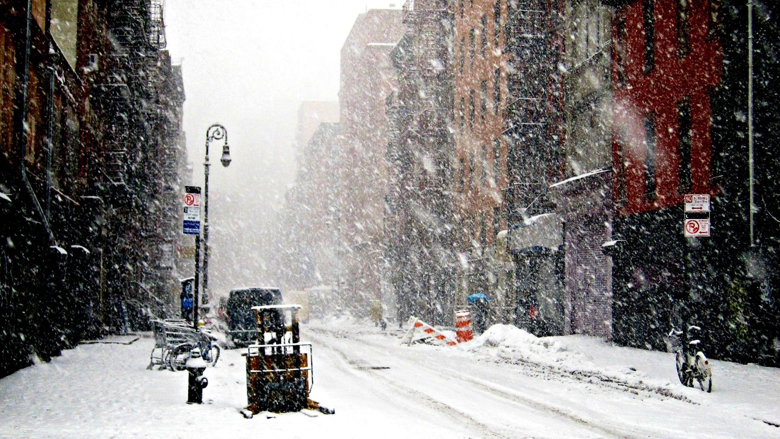 Snowfall, New York, Winter, New York Under Snow, Winter