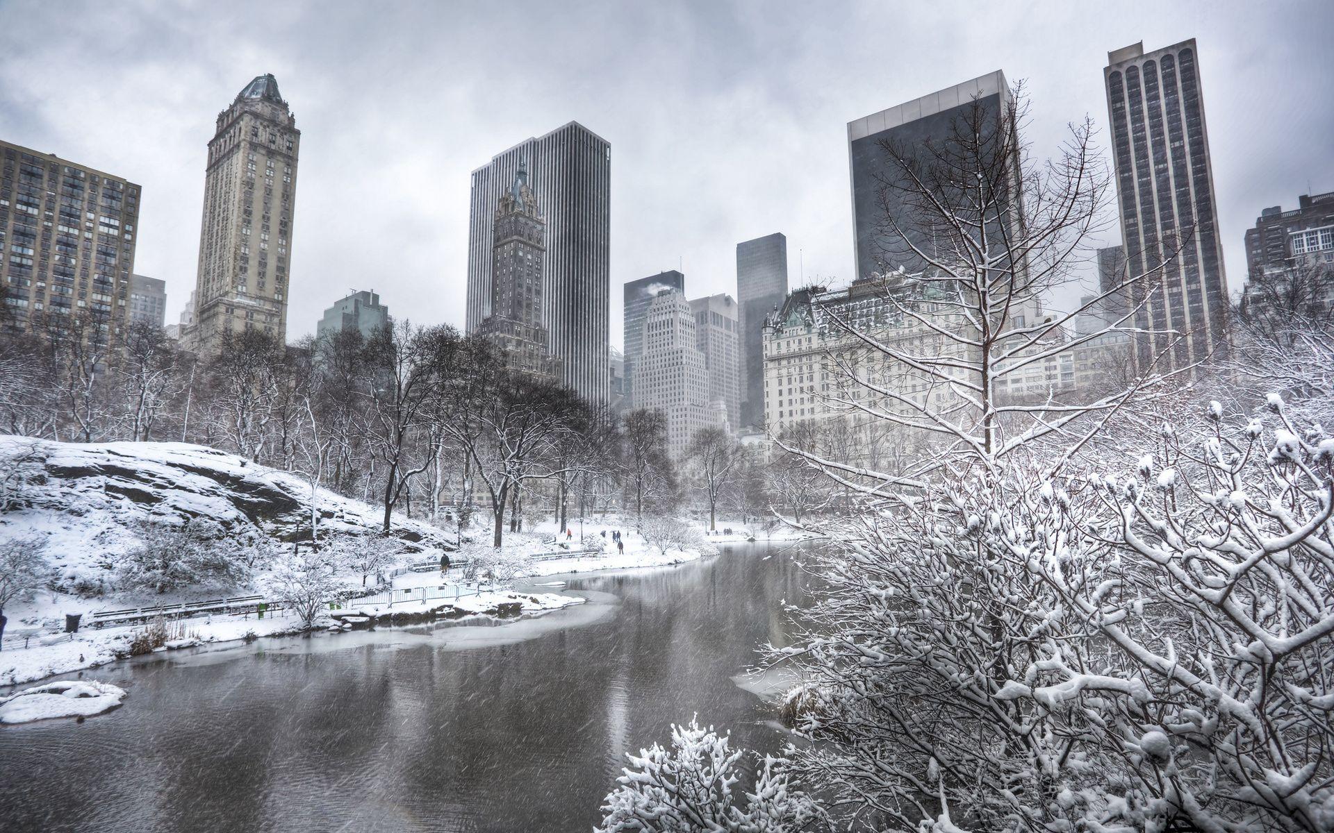 Central Park Manhattan New York City Winter. HDWallpaperFX