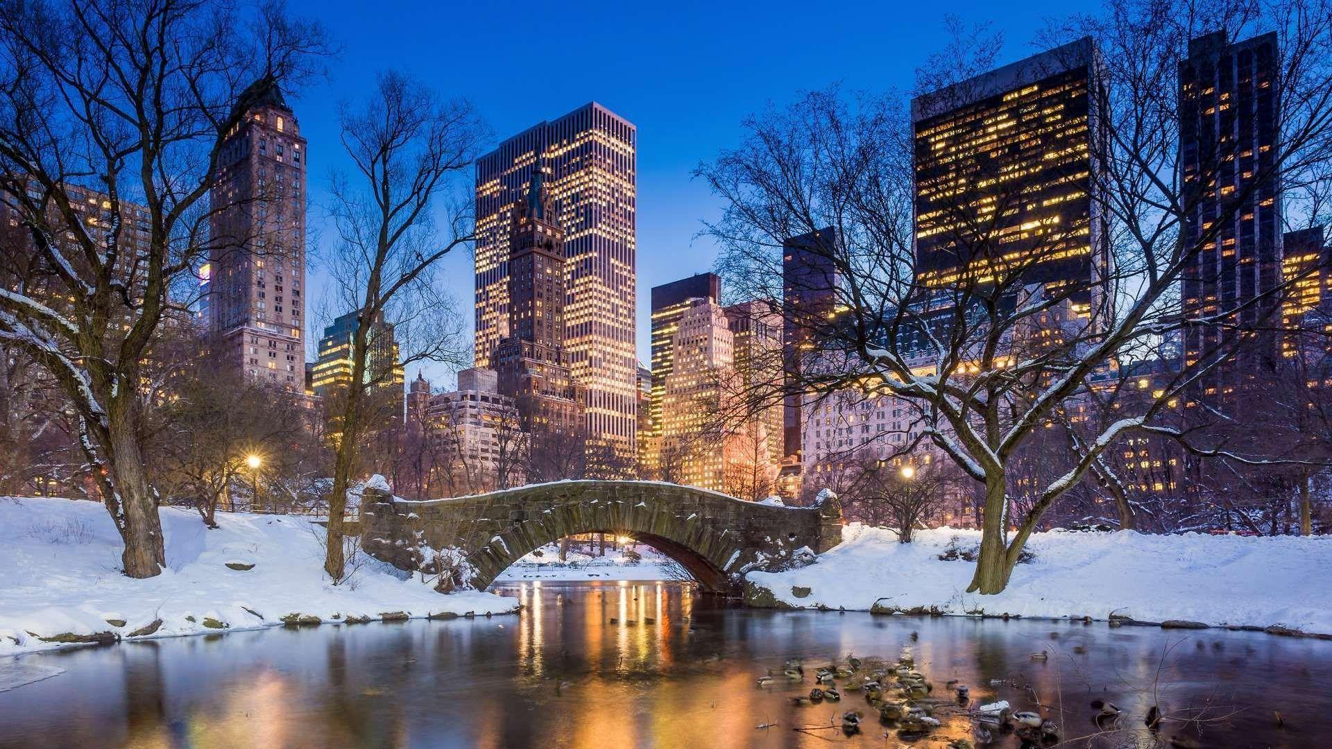 Christmas Central Park Wallpapers Wallpaper Cave
