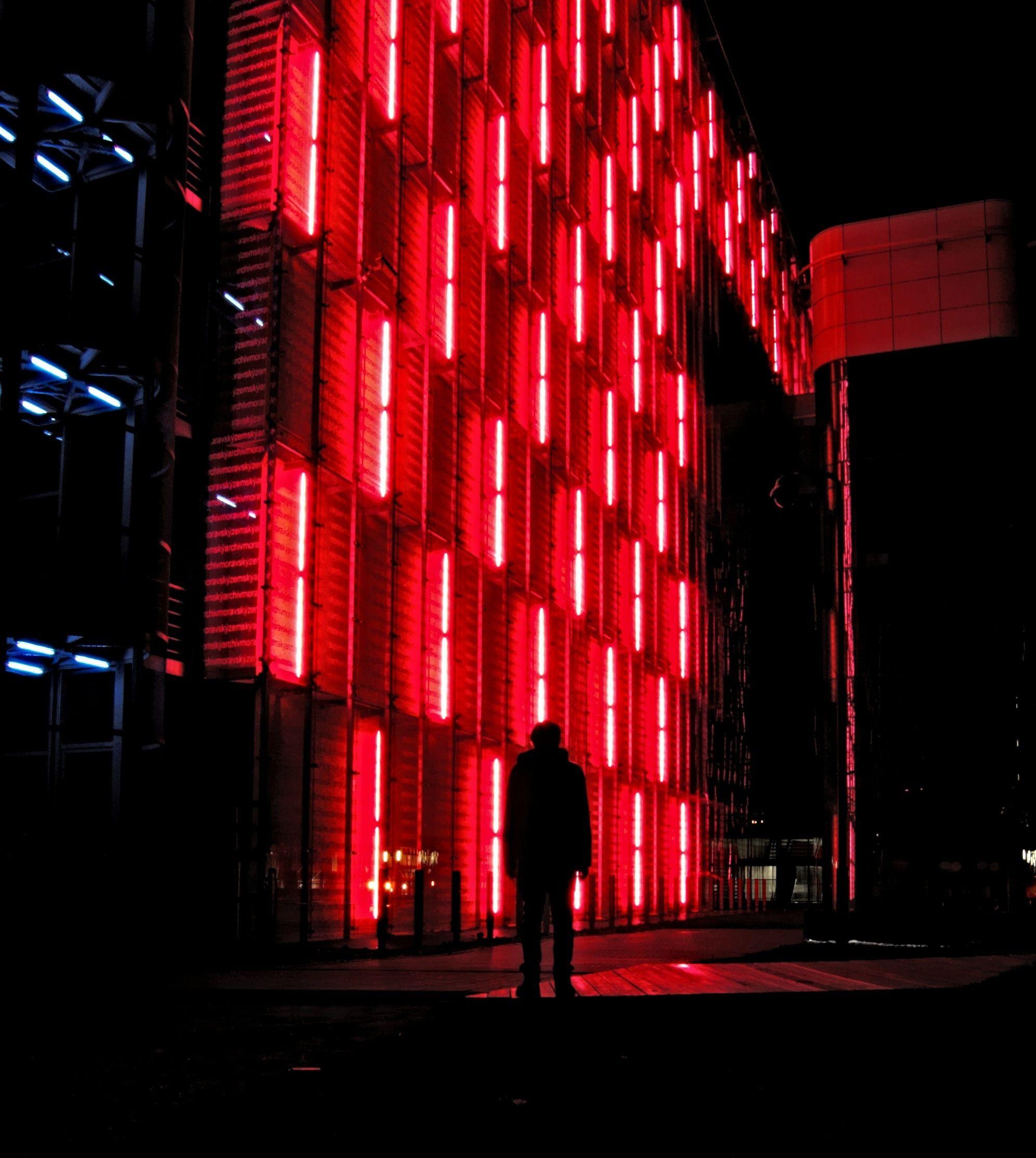 red led lights free image