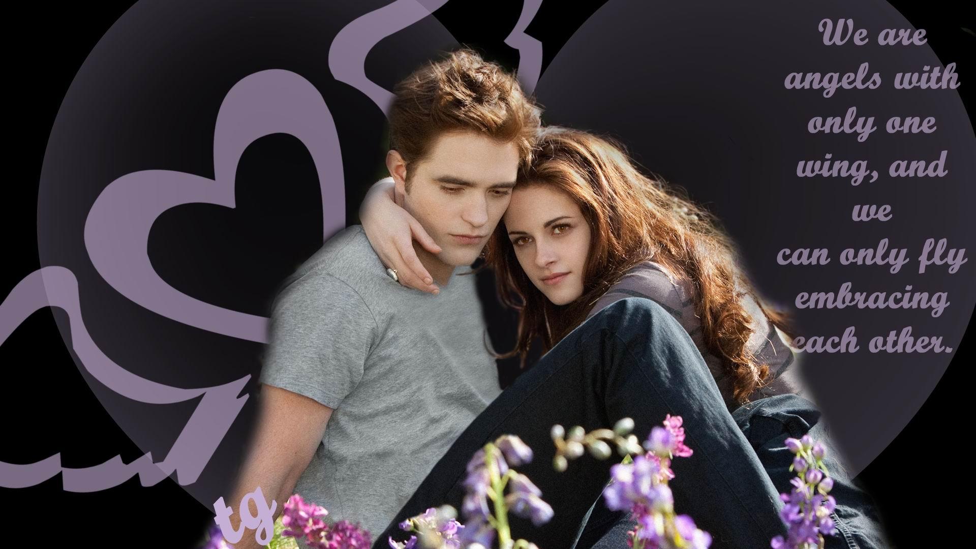 Twilight Wallpaper Edward And Bella With Quotes Gallery