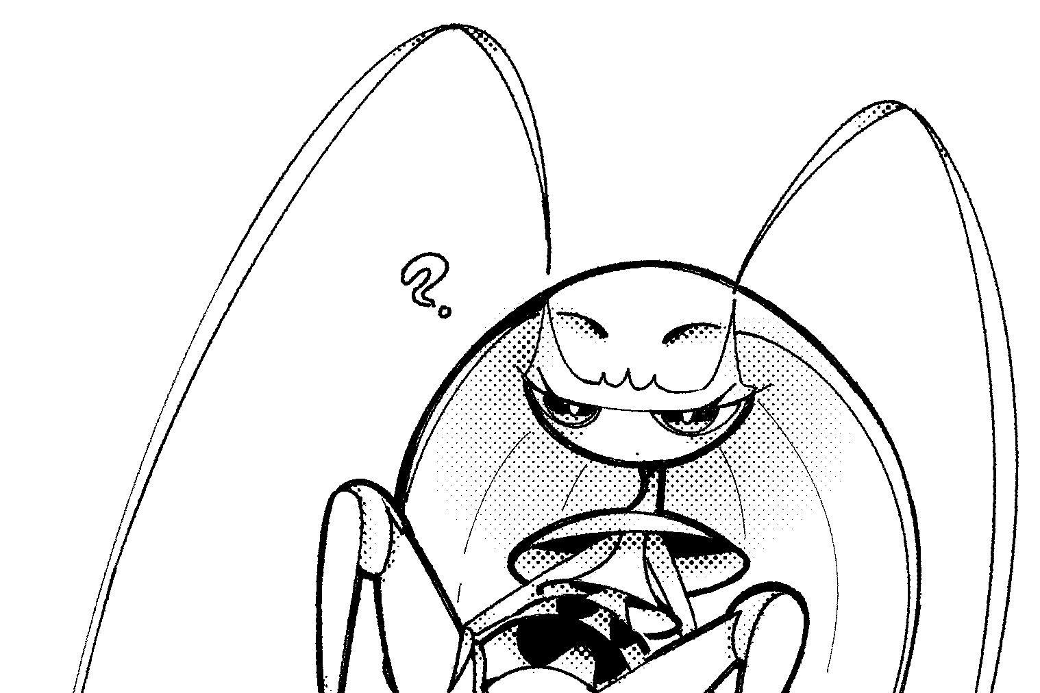 Download Simple Outline Of Pheromosa Pokemon Wallpaper