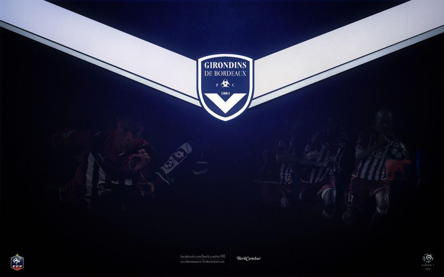FC Girondins De Bordeaux Logo Wallpaper Sport Wallpaper