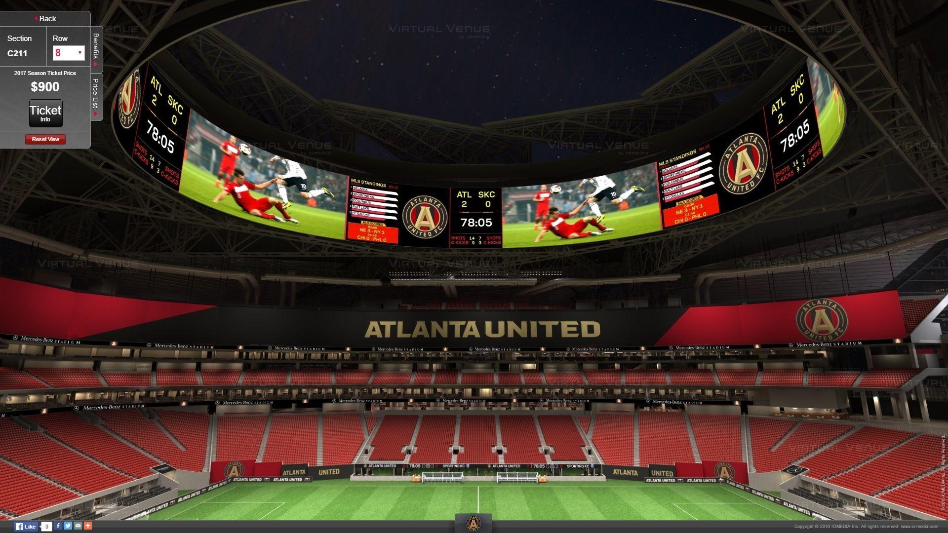 Atlanta United's Virtual Venue Seating For Mercedes Benz Stadium