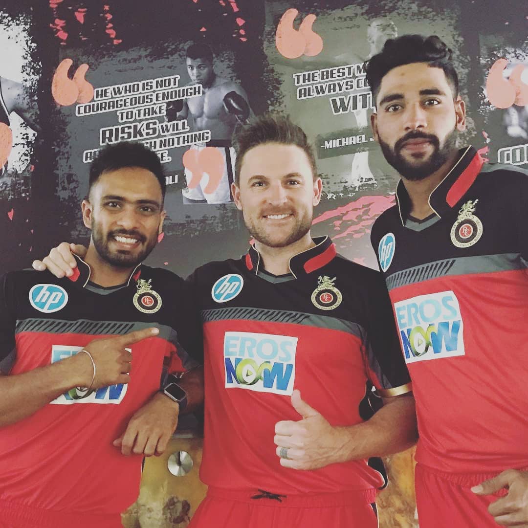 Brendon McCullum New Photo In Royal Challengers Banglore T Shirt