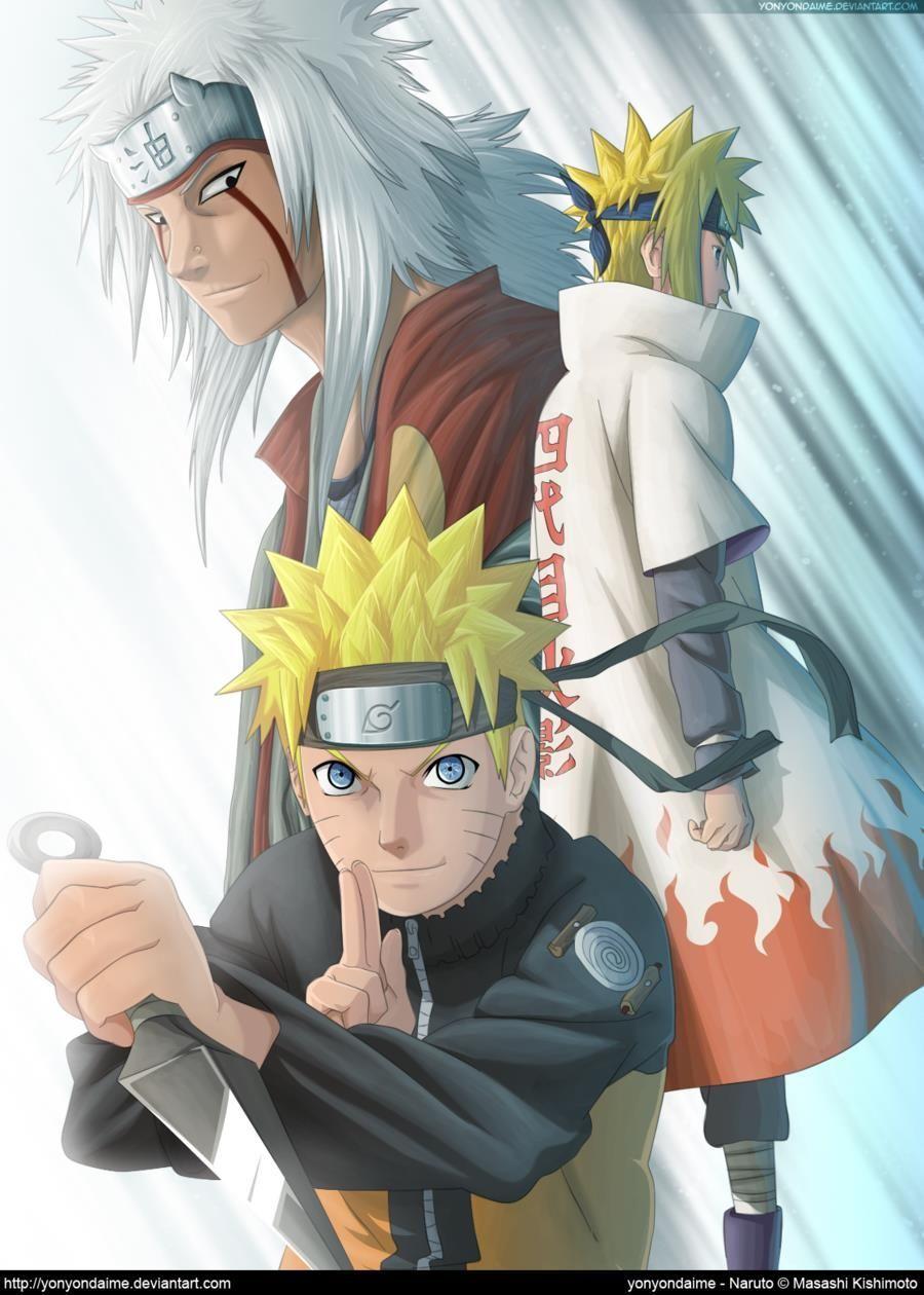 Naruto, Pervert Senin, 4th Hokage Yellow Flash. Anime & Comic