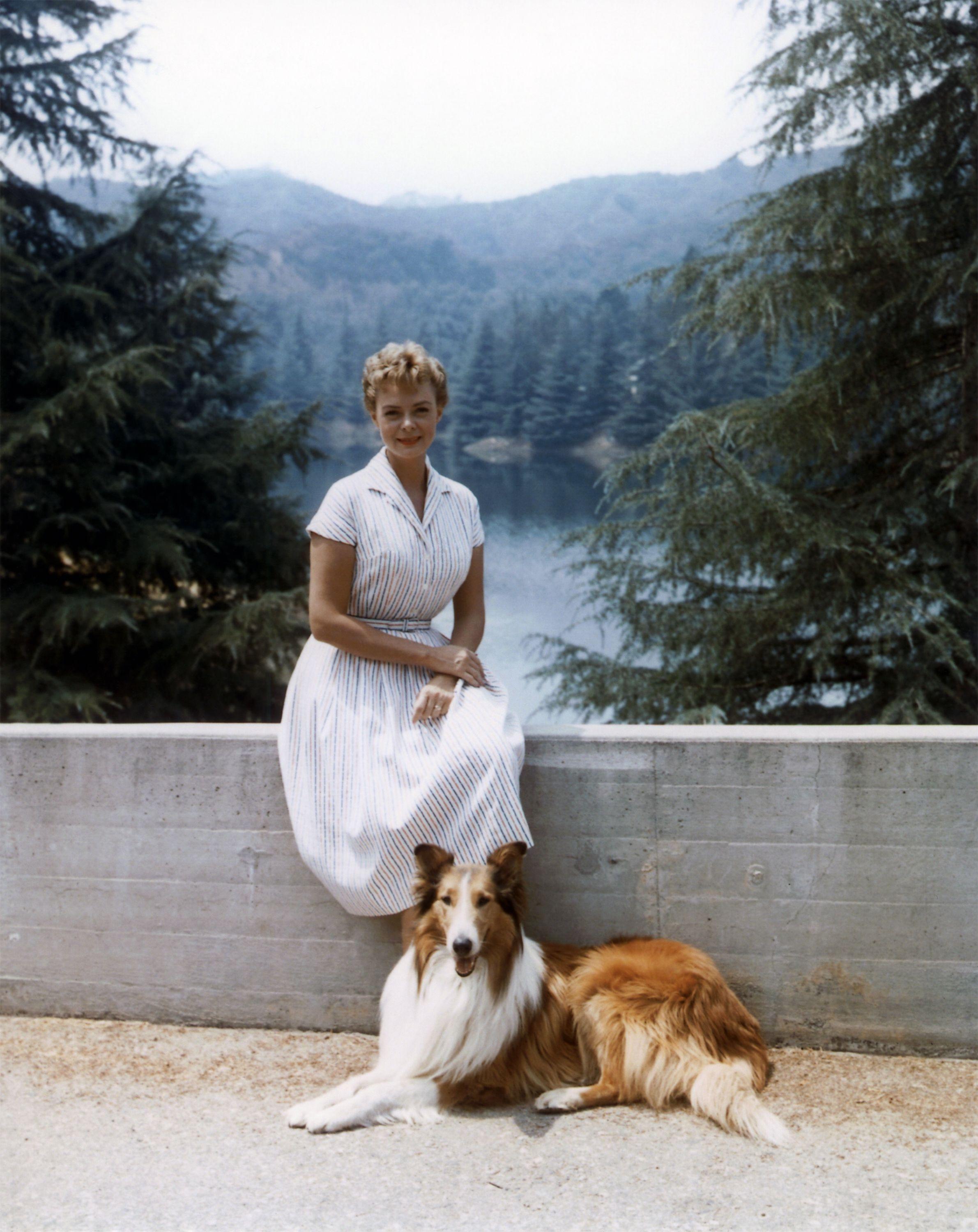 June Lockhart with Lassie c. 1959 - She started in the 5th season