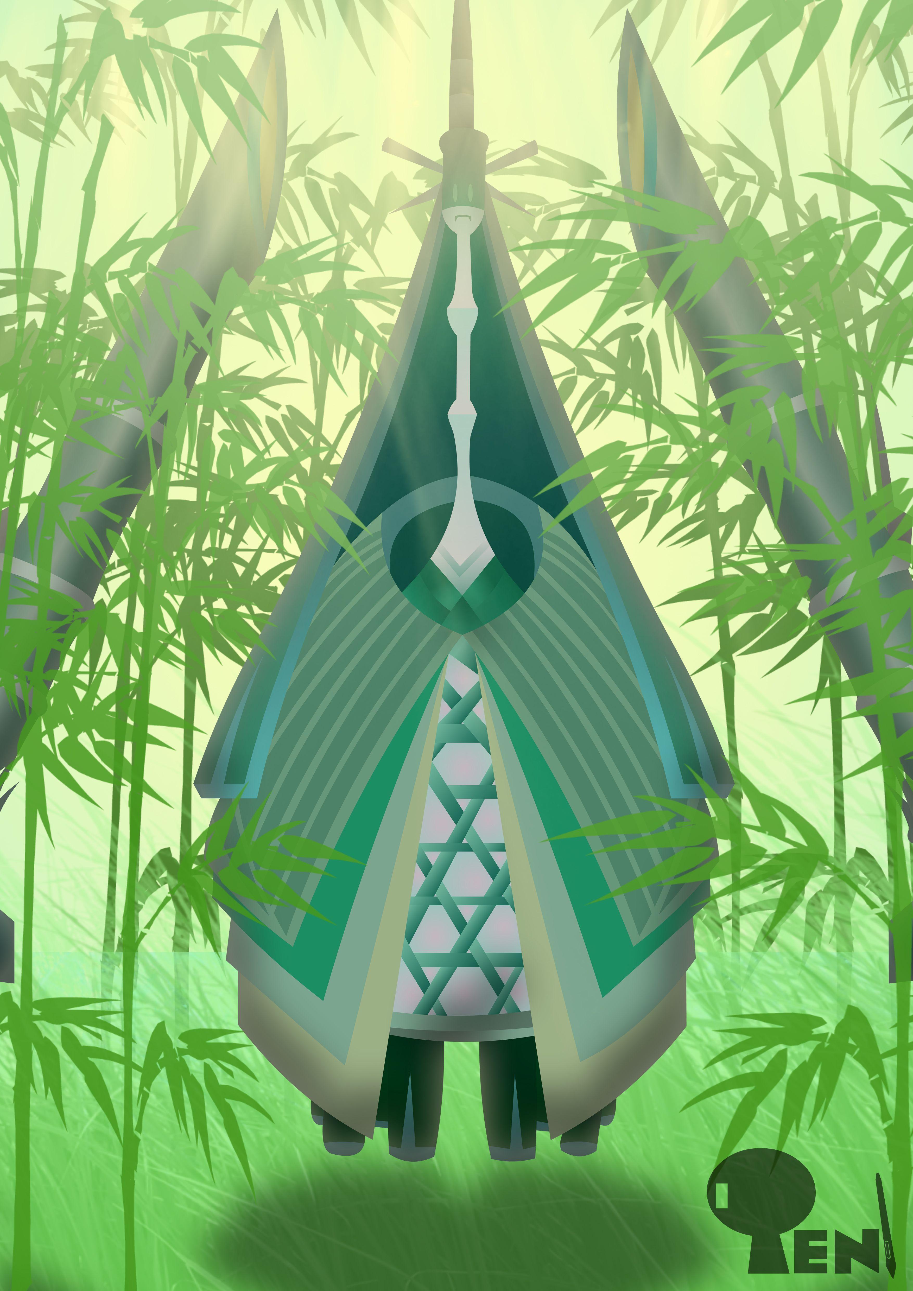 Celesteela virgin of Bamboo. pokemon. Pokémon