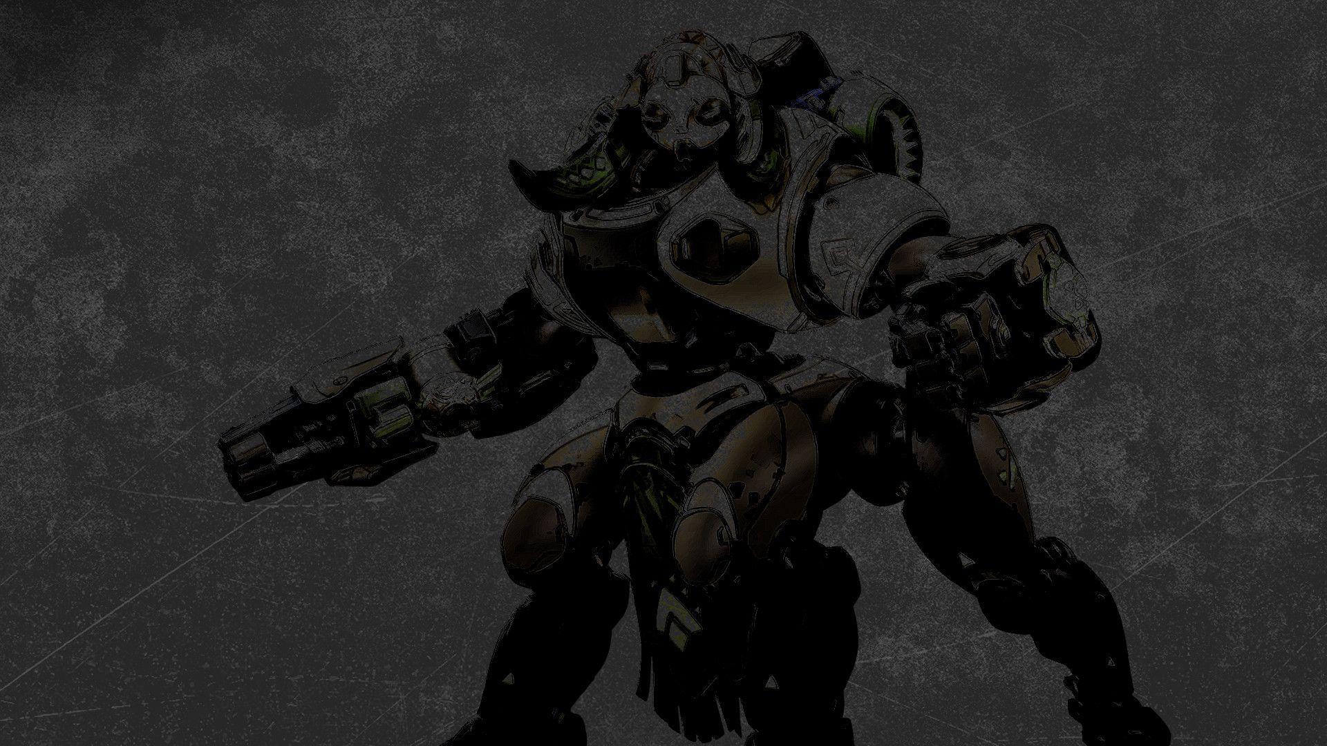 Dark Overwatch wallpaper (no logo), Alk kine