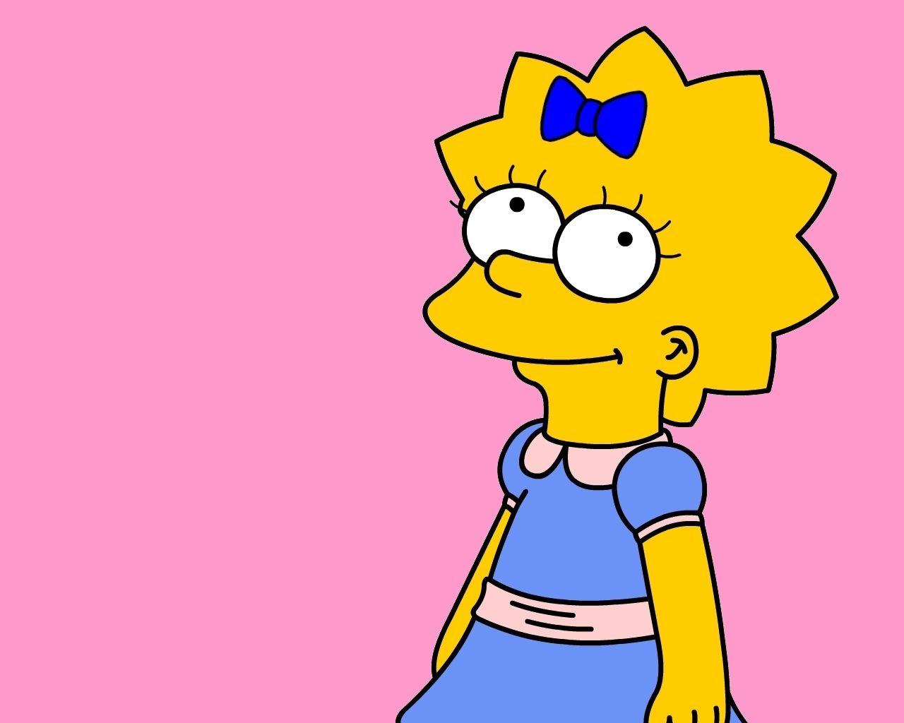 Maggie Simpson image Maggie is looking at you HD wallpaper