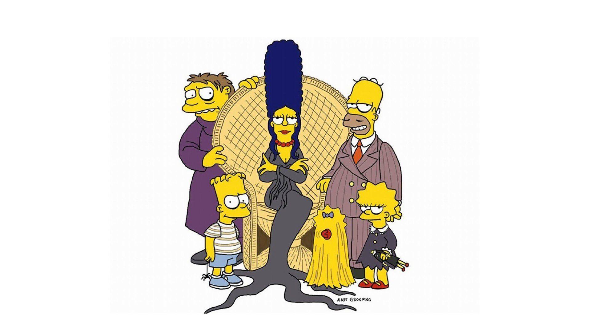 Bart Simpson, Marge Simpson, Lisa Simpson, Maggie Simpson, The Simpsons, Homer Simpson, The Addams Family HD Wallpaper / Desktop and Mobile Image & Photo
