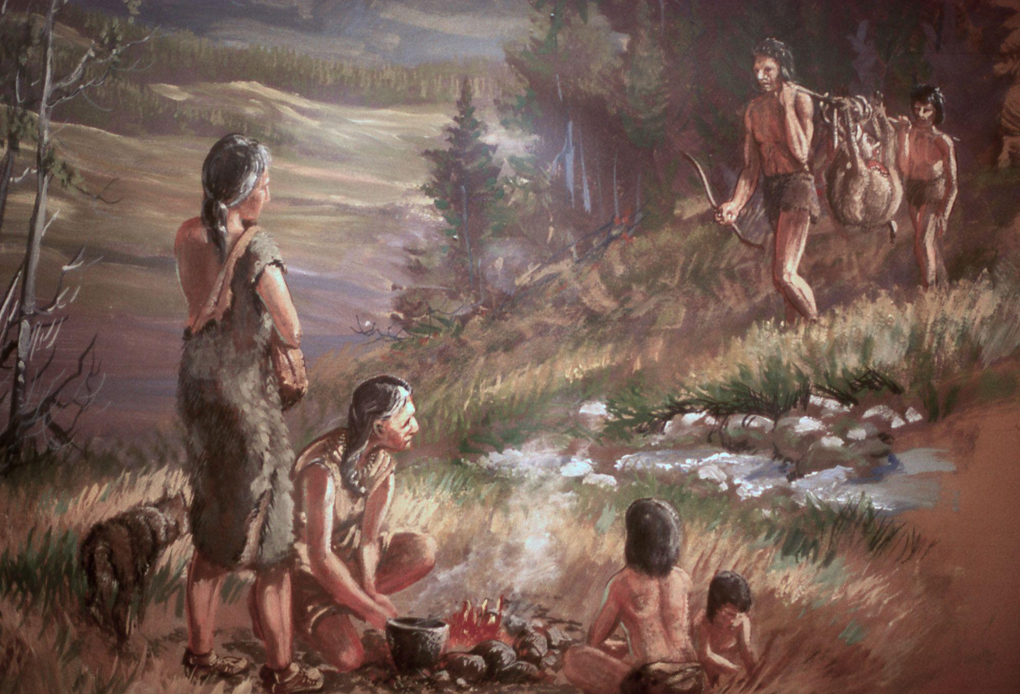 Early human history (book illustration)