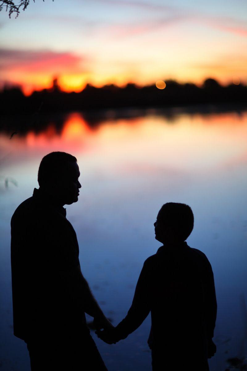 Father and Son Bonding Together Stock Footage Video (100% 