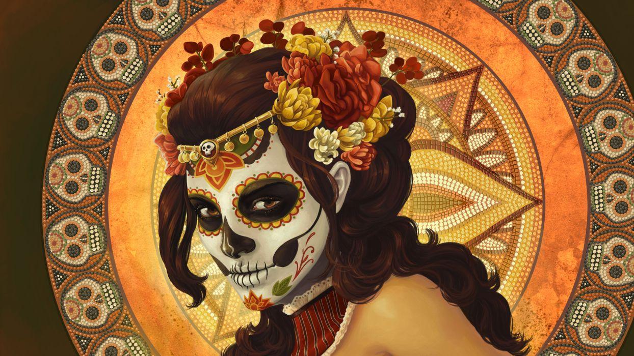 Day of the Dead Dia de los Muertos Mexican dark horror witch