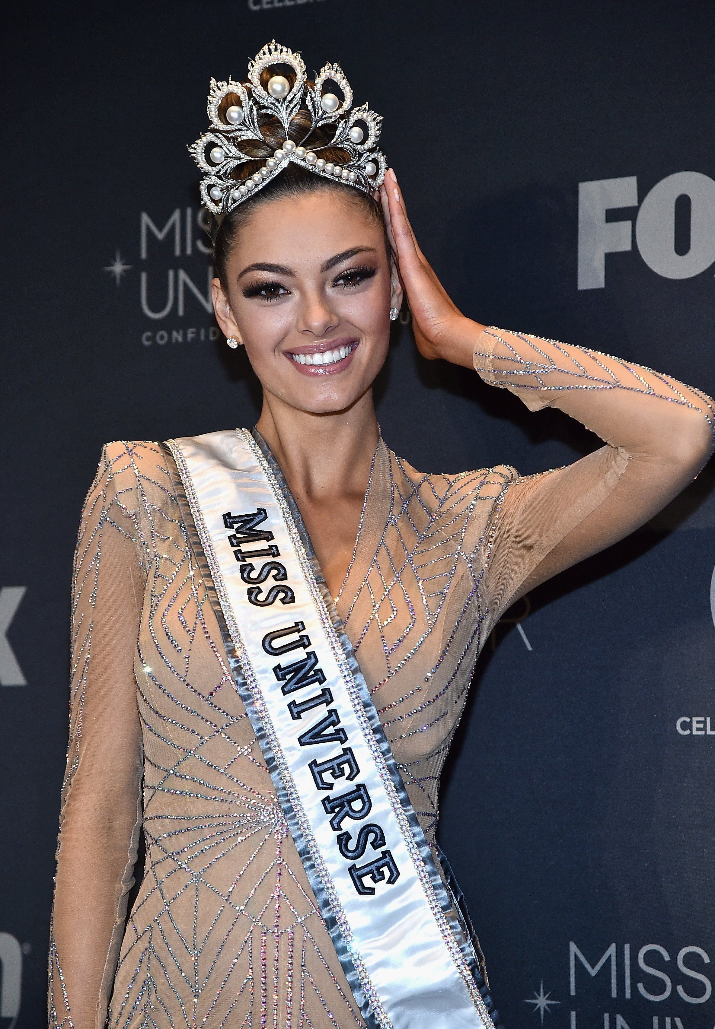 Miss Universe 2017 Demi Leigh Nel Peters Appears In The Press Room