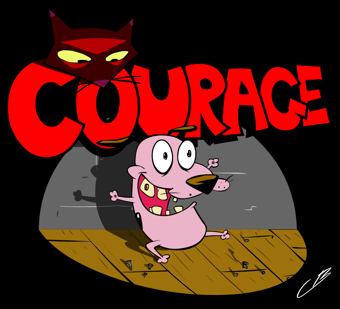 Courage the Cowardly Dog. Shows of Then & Now. Cartoon