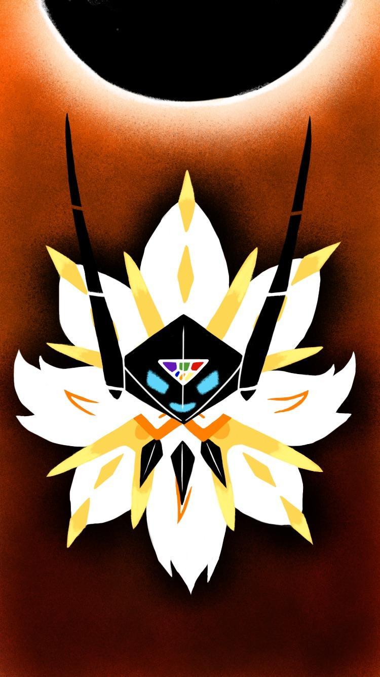 Dusk Mane Necrozma iPhone wallpaper I made during the pre