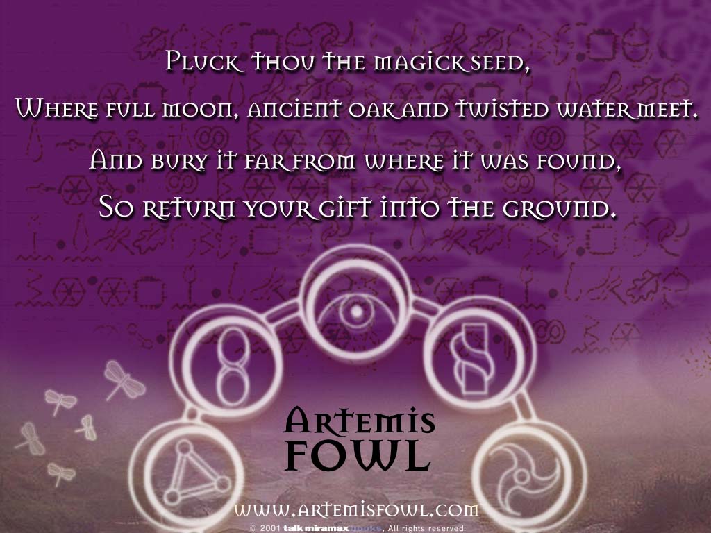 Official Wallpaper. Artemis Fowl FanGathering