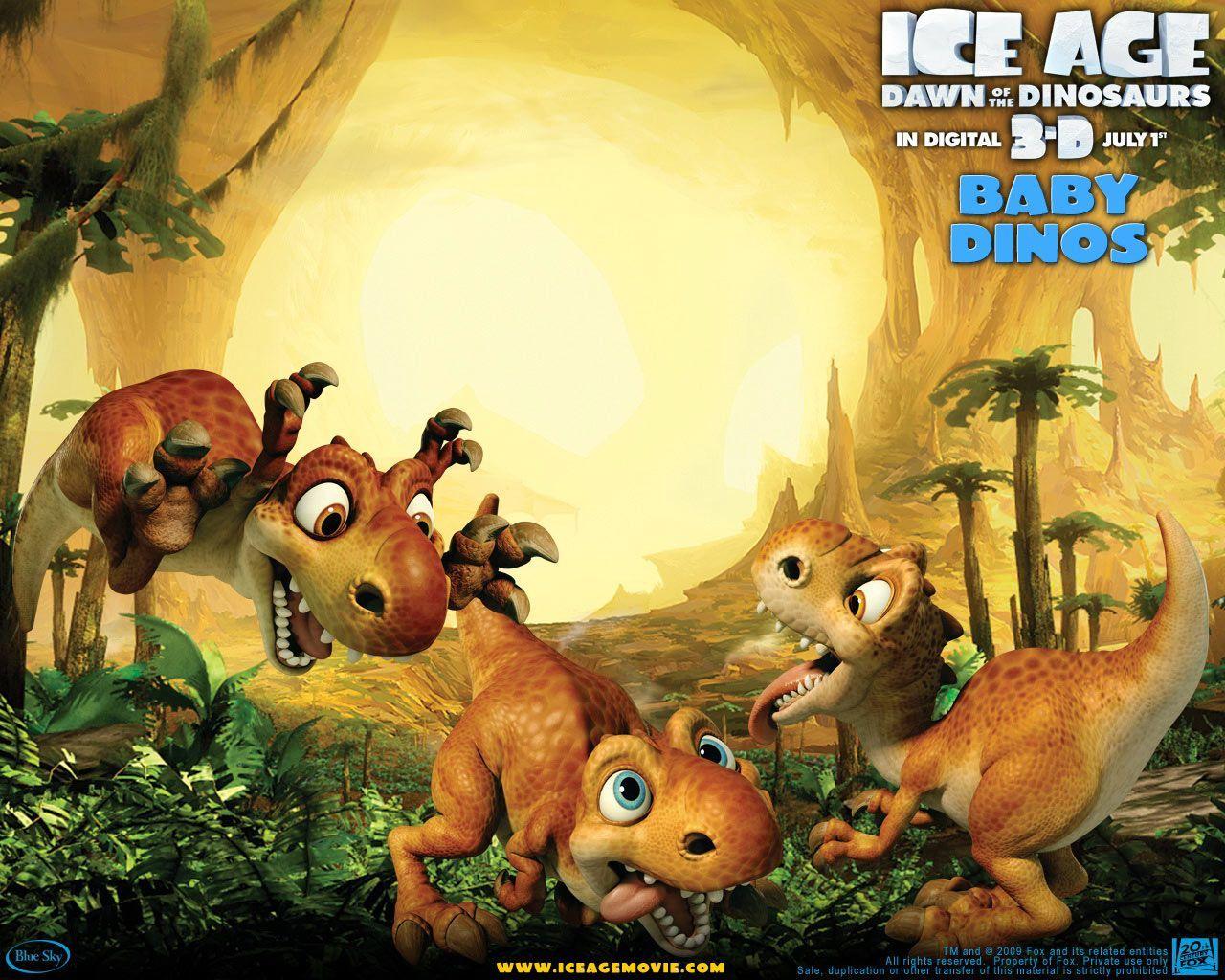 Ice Age Dinos background wallpaper