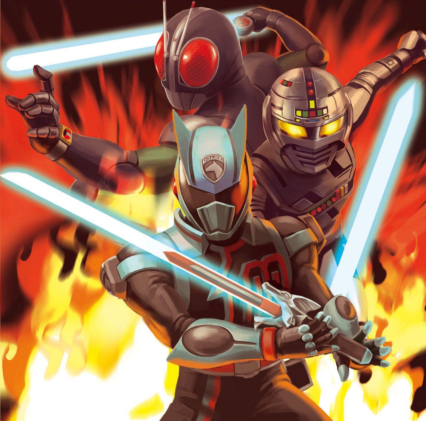 Kamen Rider Black RX x Space Sheriff Gavan x DekaMaster Masked