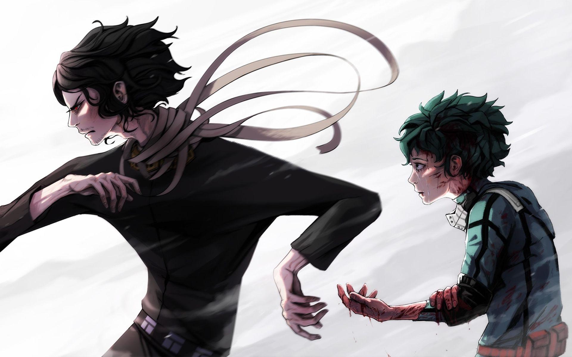 Download wallpaper Shouta Aizawa, Izuku Midoriya, Boku no Hero