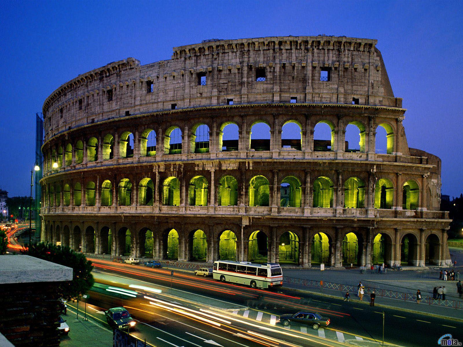 Picture Rome Colosseum Italy Cities Famous buildings