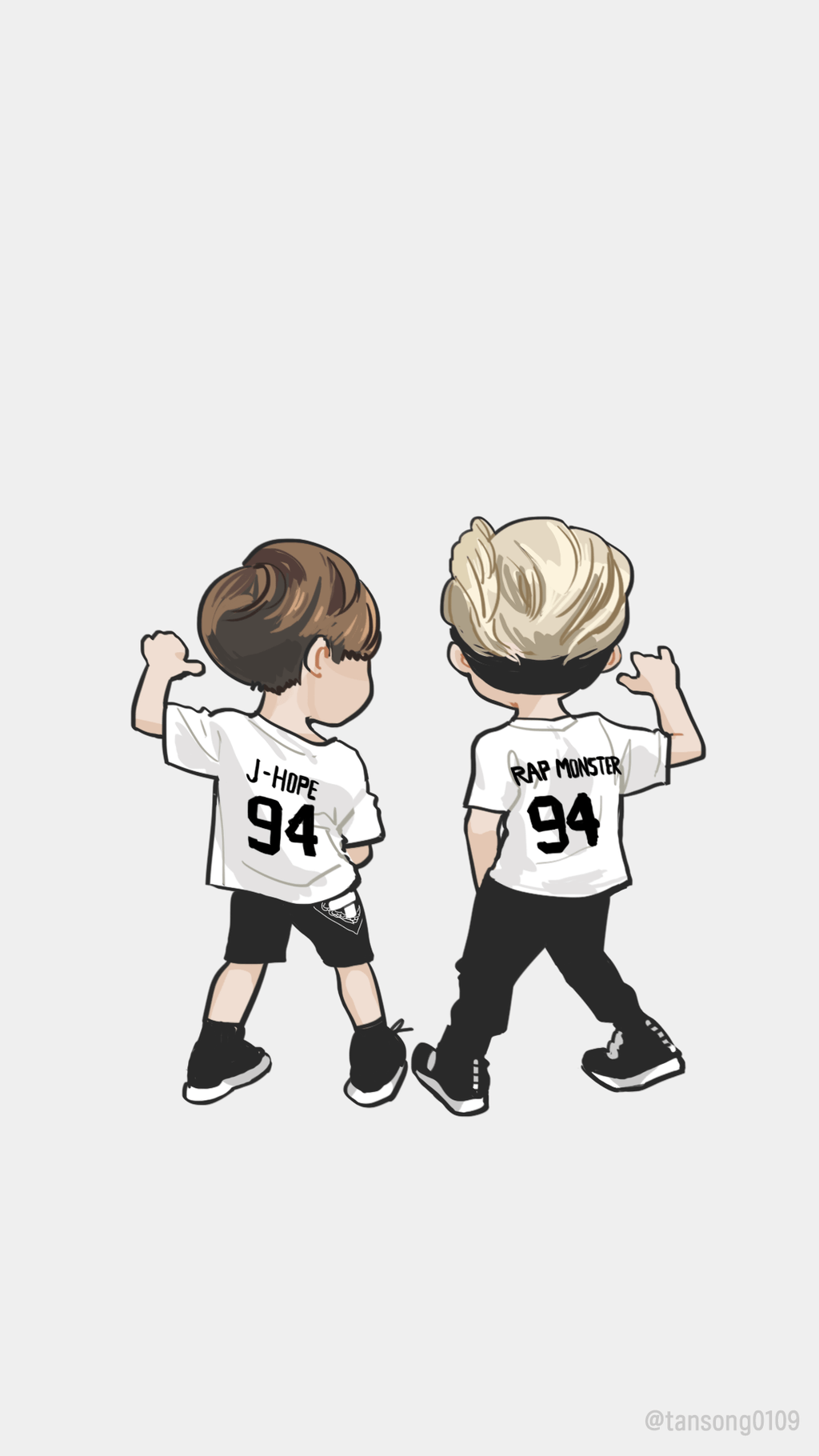탄송 on. Kpop FanArt. BTS, Bts chibi, Bts rap monster