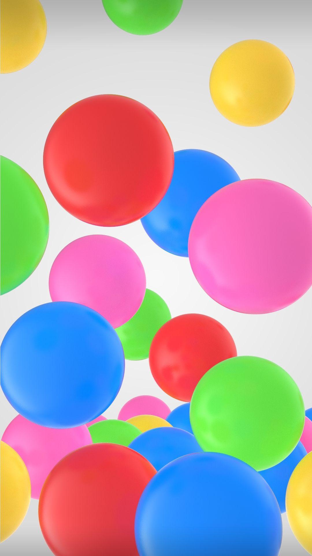 Samsung Galaxy A8 Wallpaper with Cool Colorful Bubbles. Android