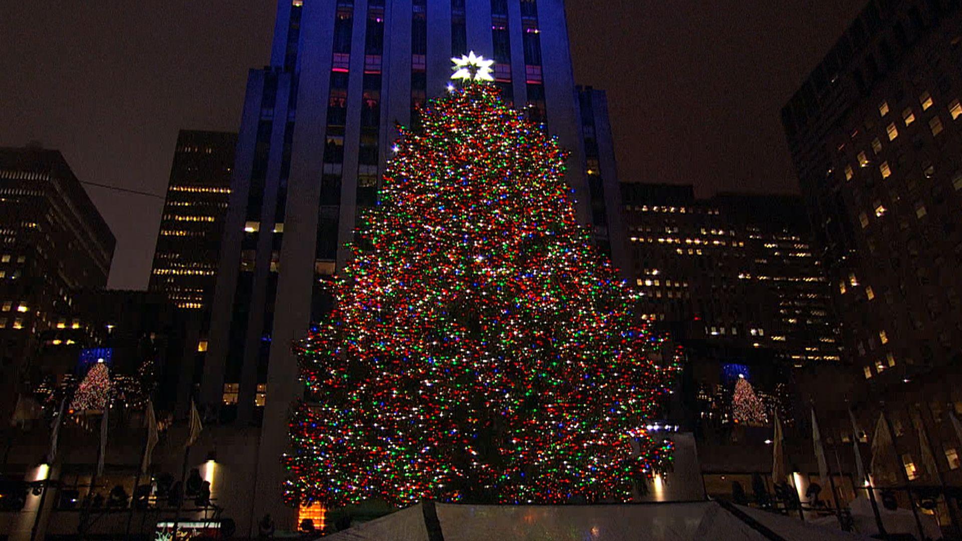 Rockefeller Center Christmas Tree Lit In Star Studded Ceremony