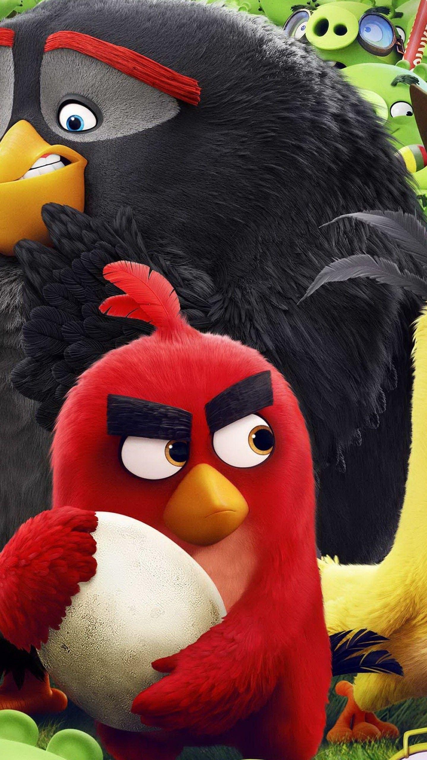 Wallpaper Angry Birds Movie, chuck, red, bomb, Best Animation Movies