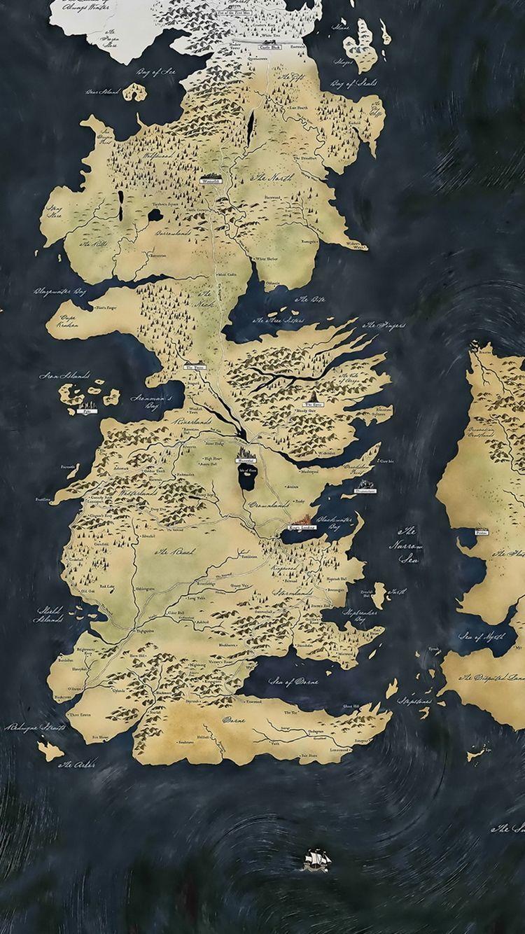 Game of Thrones Map iPhone 6 Wallpaper. Winter is Coming in 2018