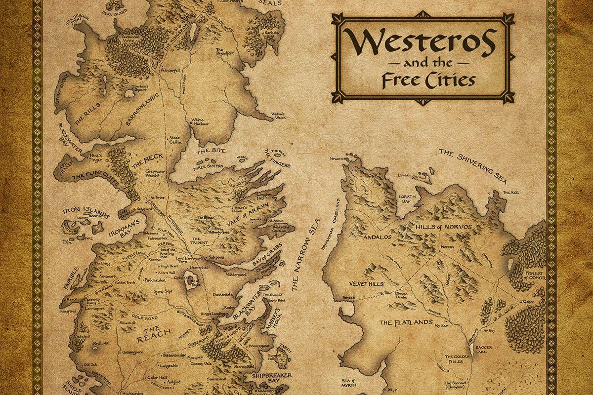 Westeros Map High Resolution