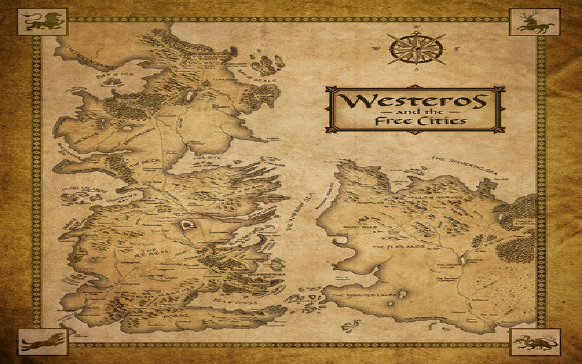 Complete Map Of Game Of Thrones Thrones Map Game Maps Westeros Places