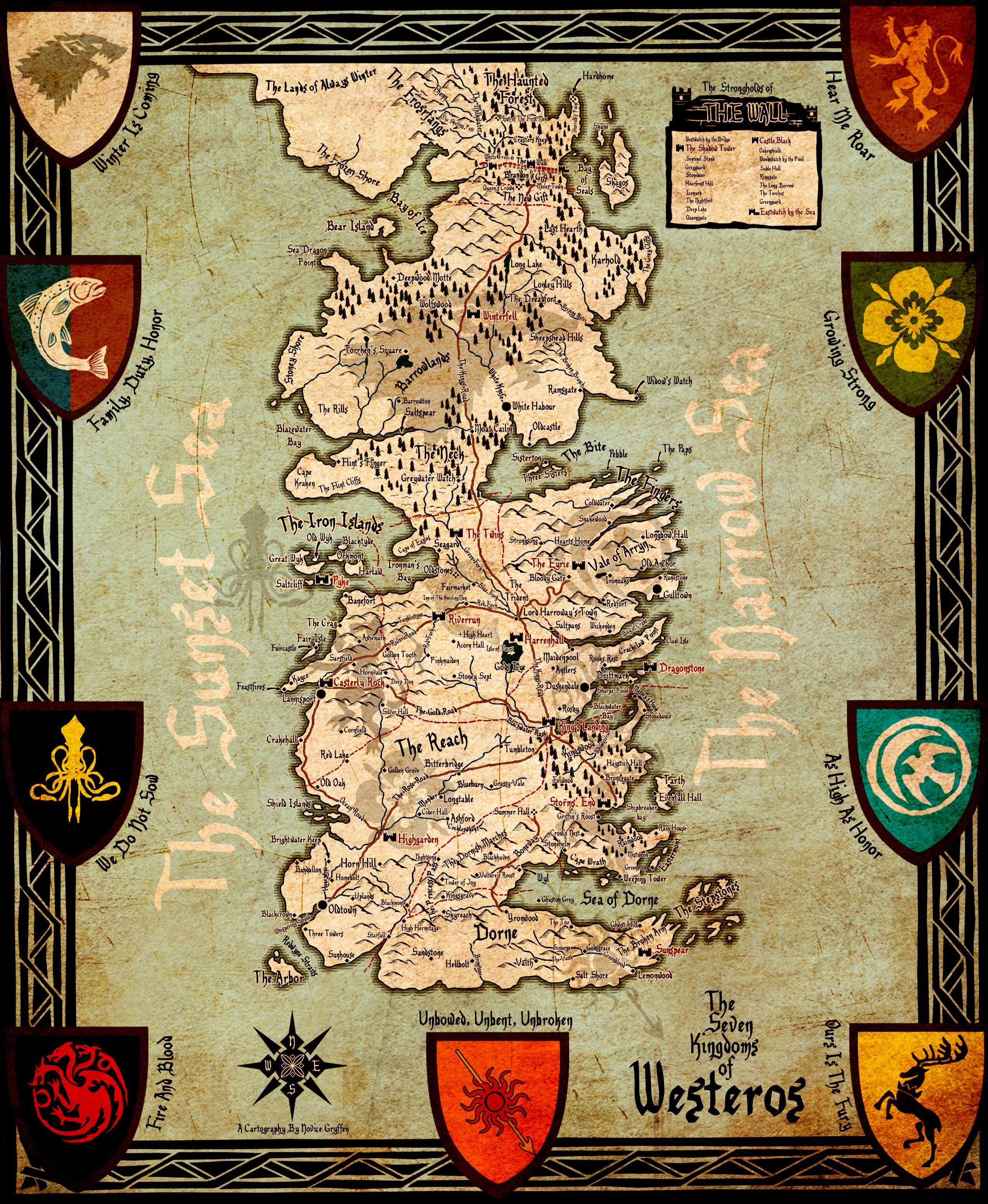 Westeros Map Wallpaper 2550x3108 (2062.73 KB)