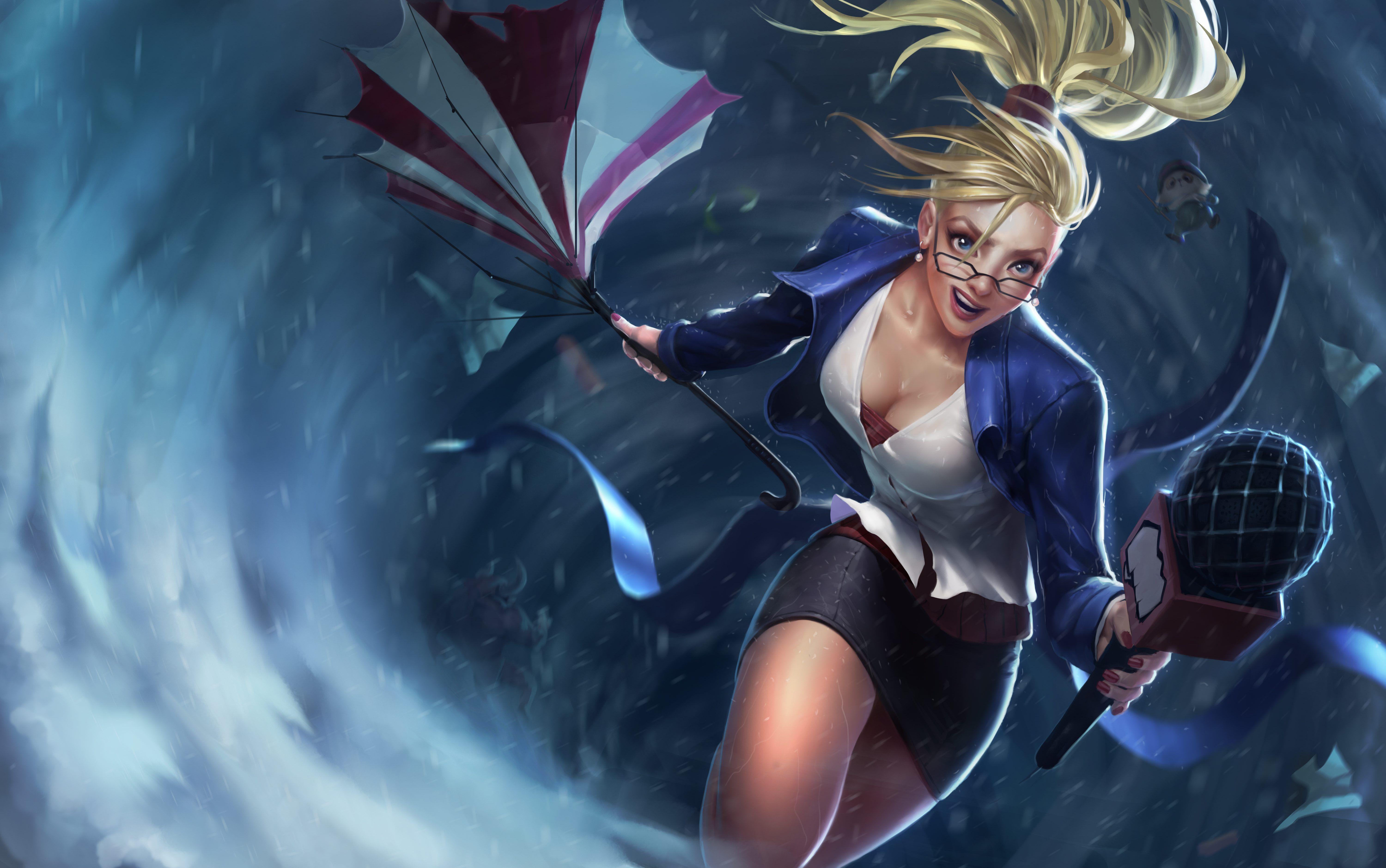 Wallpaper Janna, League of Legends, HD, 5K, Games