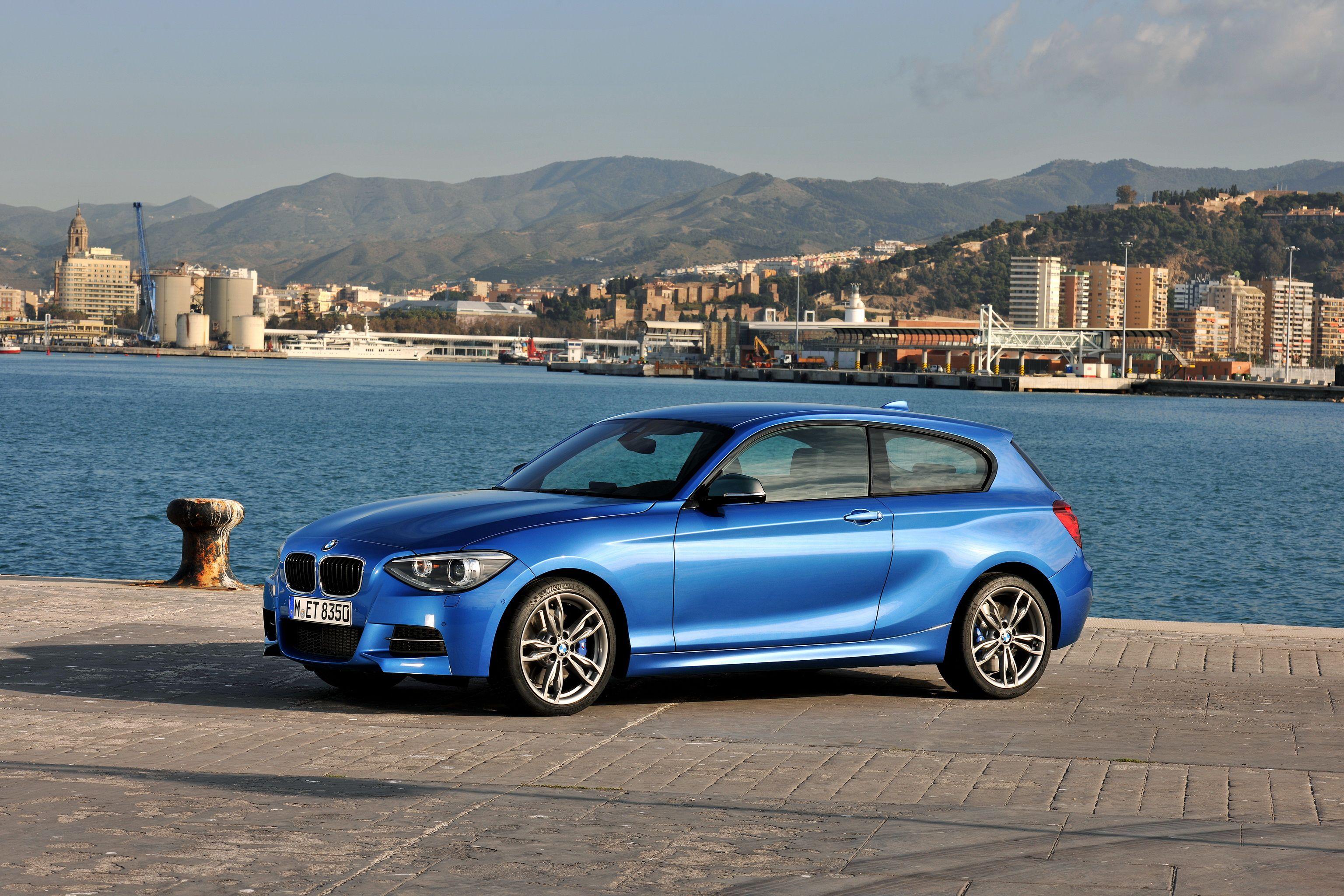 image BMW 2012 M135i ( F21 ) Blue Cars Side 3072x2048