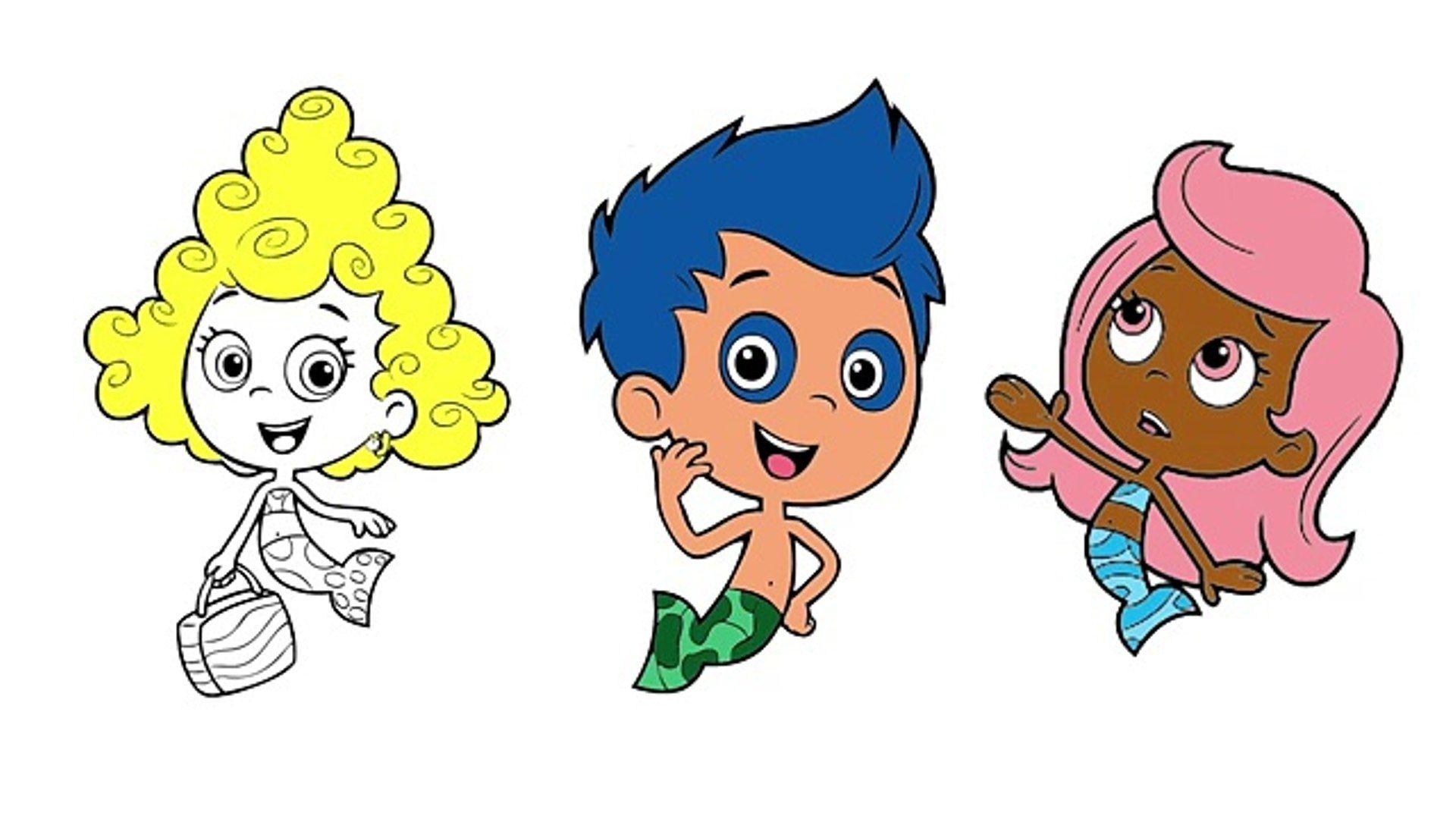 Bubble Guppies Nick Jr Coloring Page! Molly Gil Deema Fun Coloring