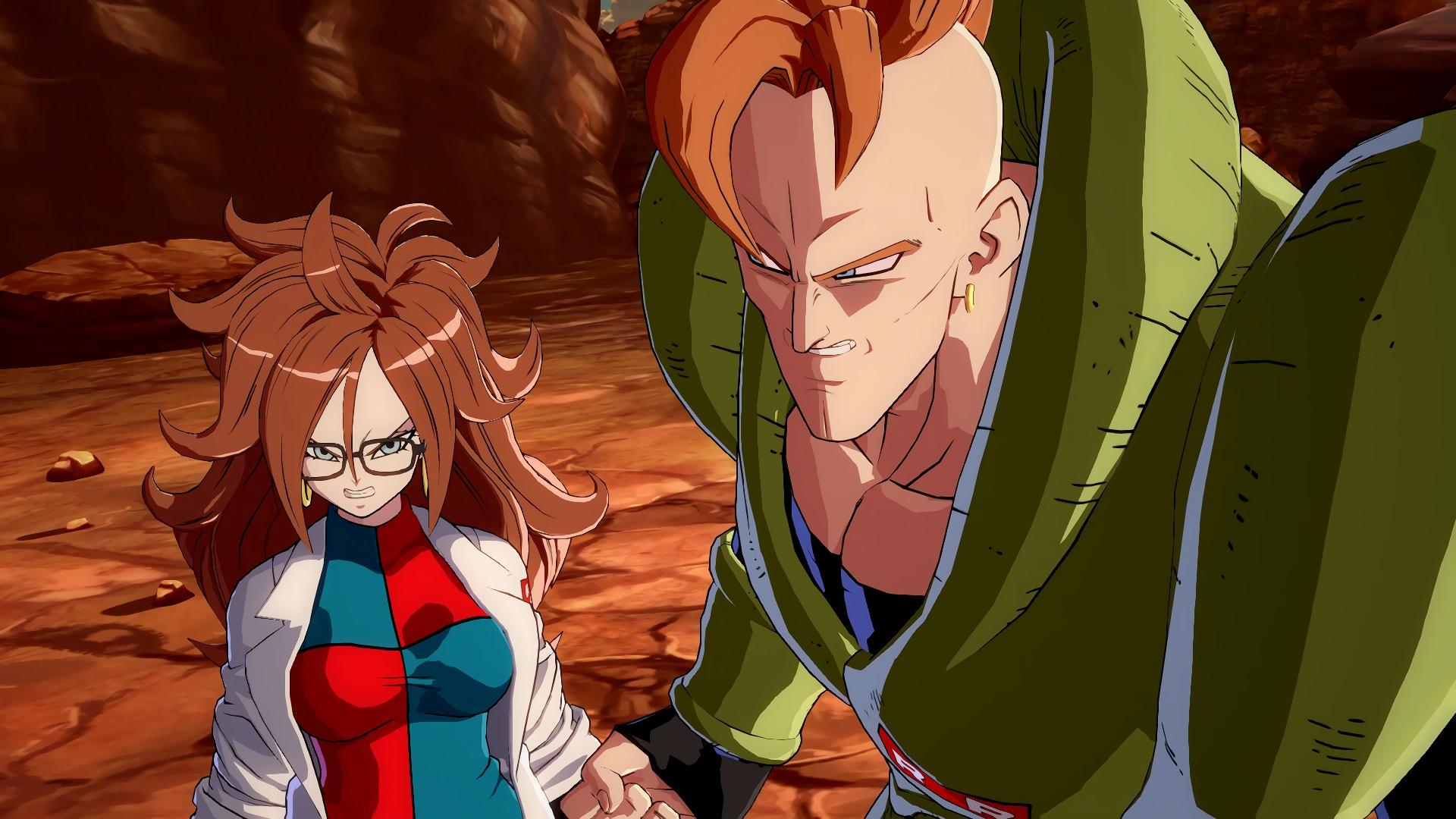 Android 16 and 21 Dragon Ball FighterZ HD Wallpaper
