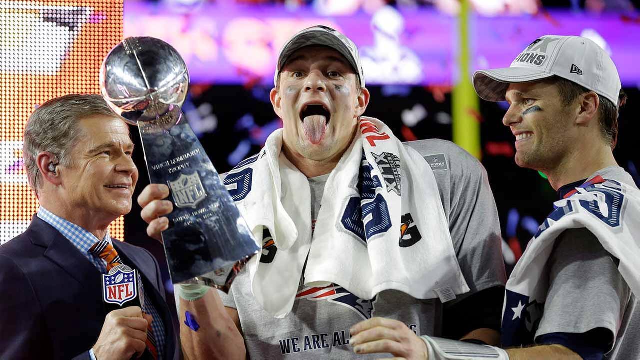 New England Patriots tight end Rob Gronkowski follows up Super Bowl