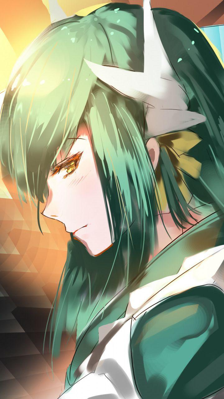Hot, green hair, Berserker, anime girl, 720x1280 wallpaper. Anime