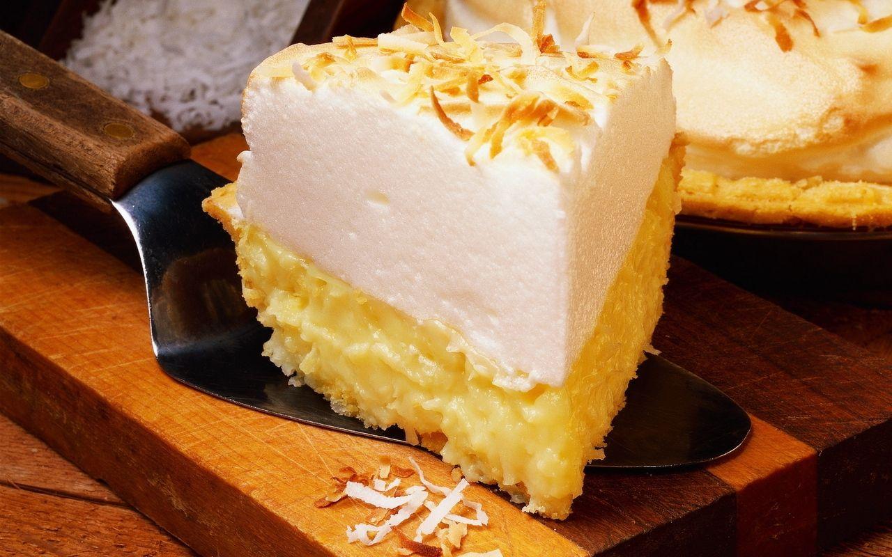 Download wallpaper 1280x800 pie, cream, mousse, slice widescreen 16