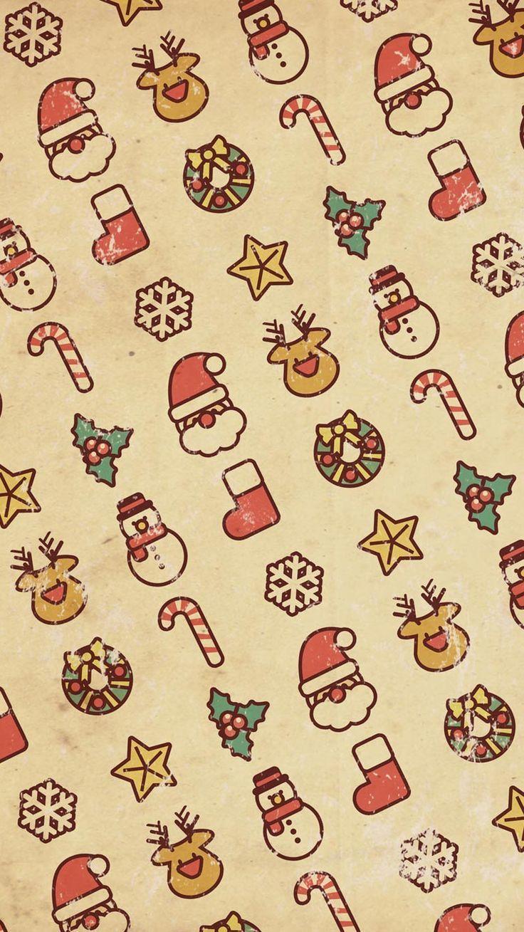 Vintage Christmas iPhone 6s Wallpaper. high tech in 2018