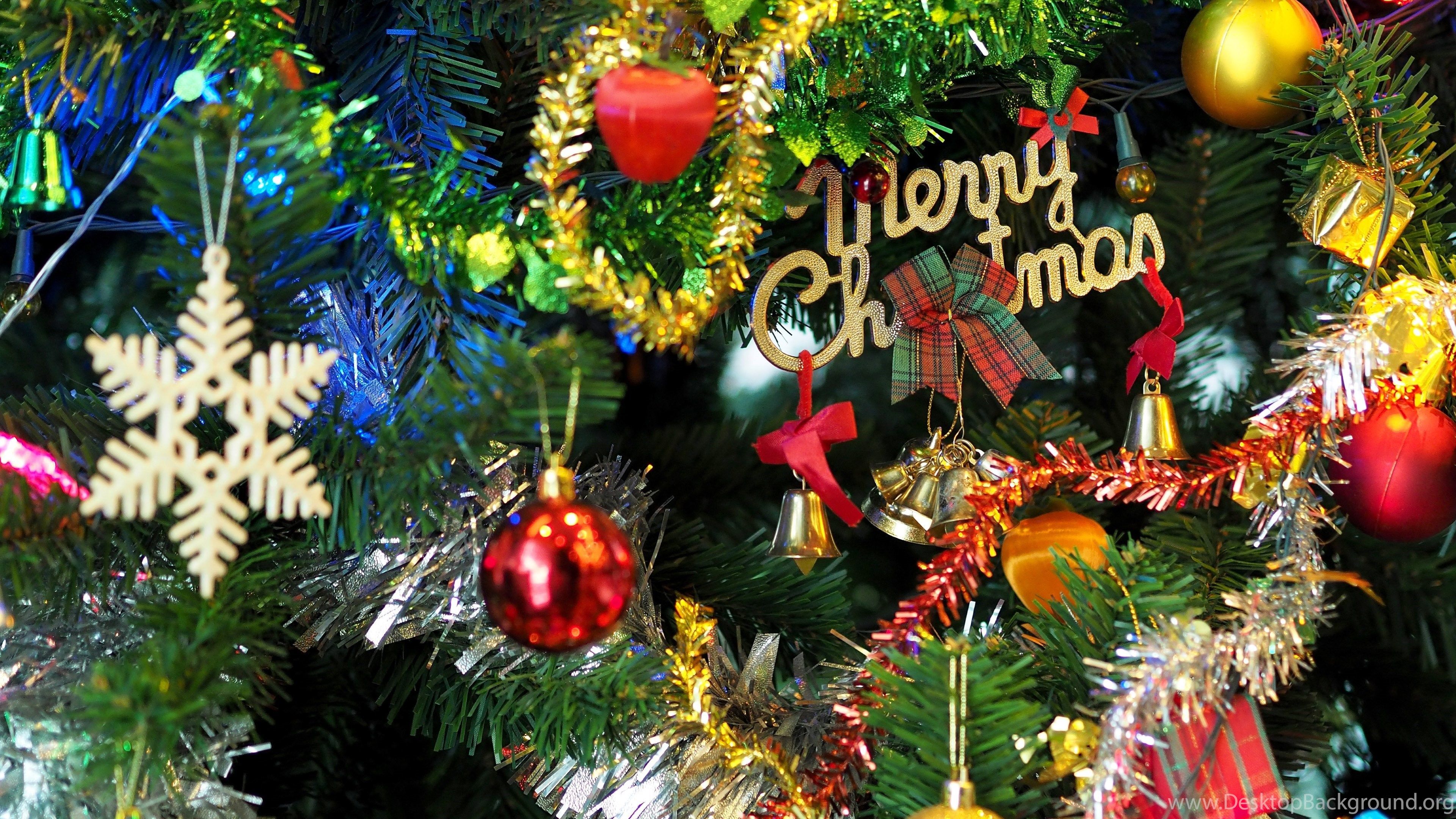 Merry Christmas & Christmas Bells HD Wallpaper. 4K Wallpaper Desktop Background