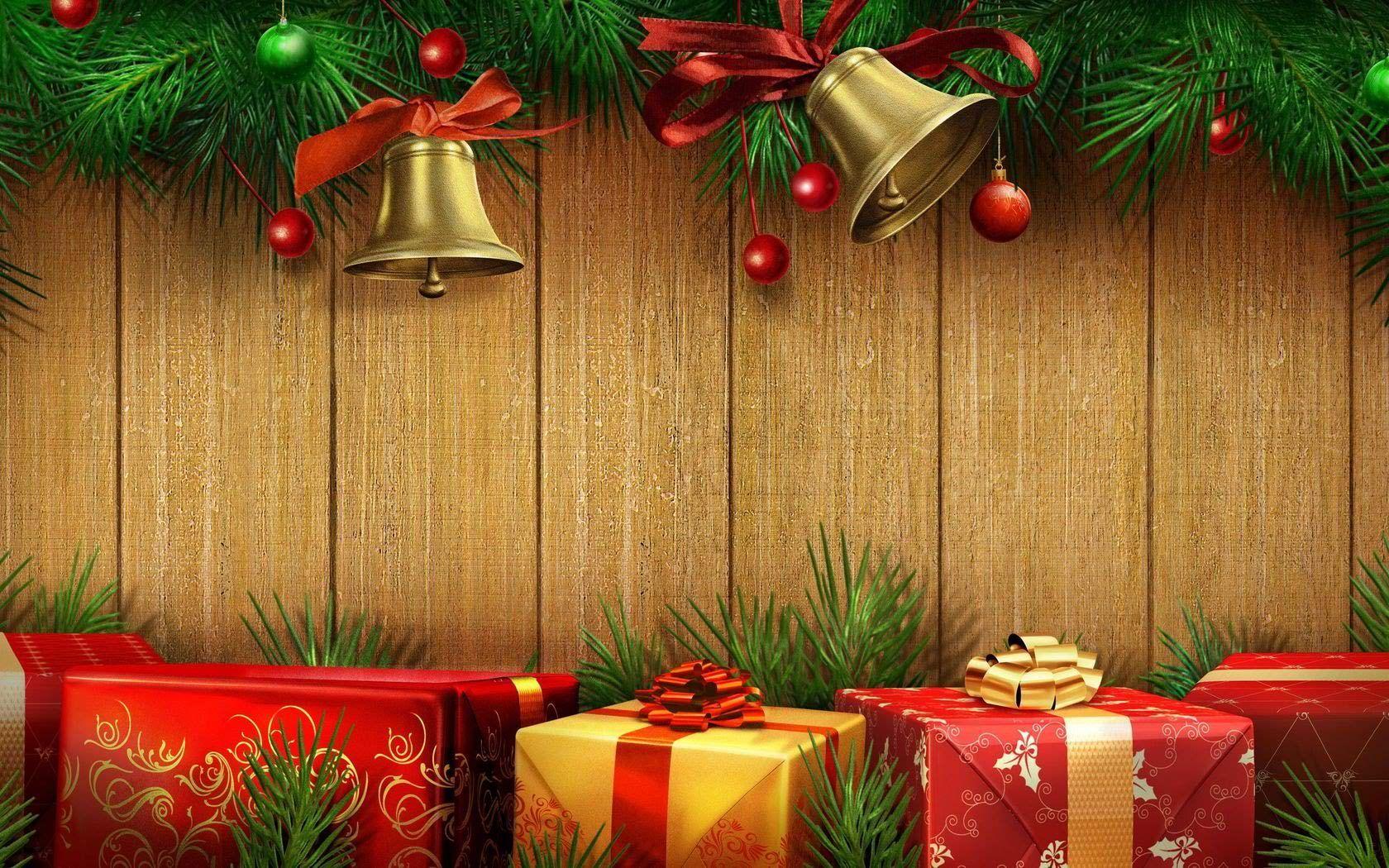 Merry Christmas Jingle Bells HD Wallpaper