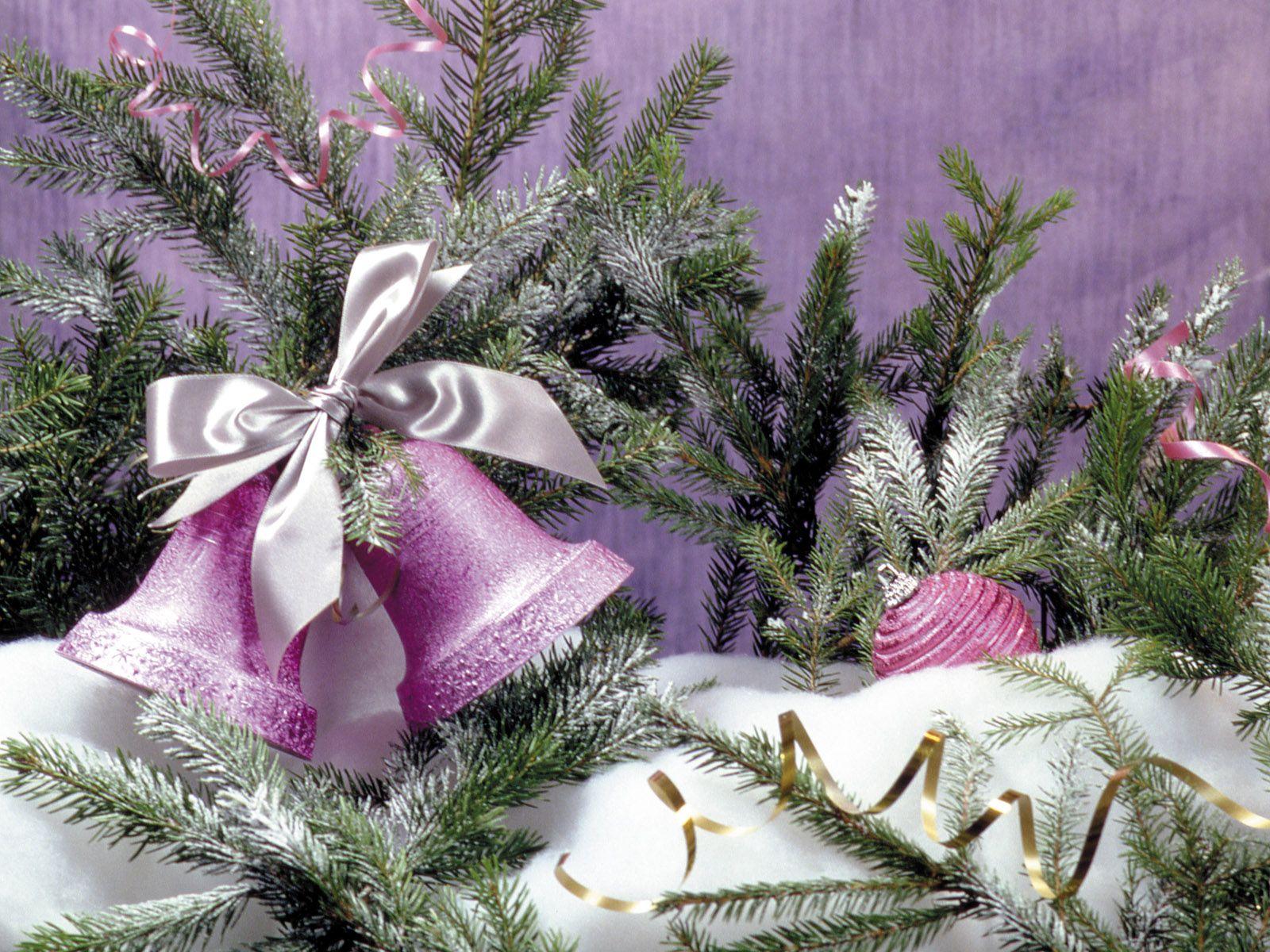 Violet bells / Christmas wallpaper and image