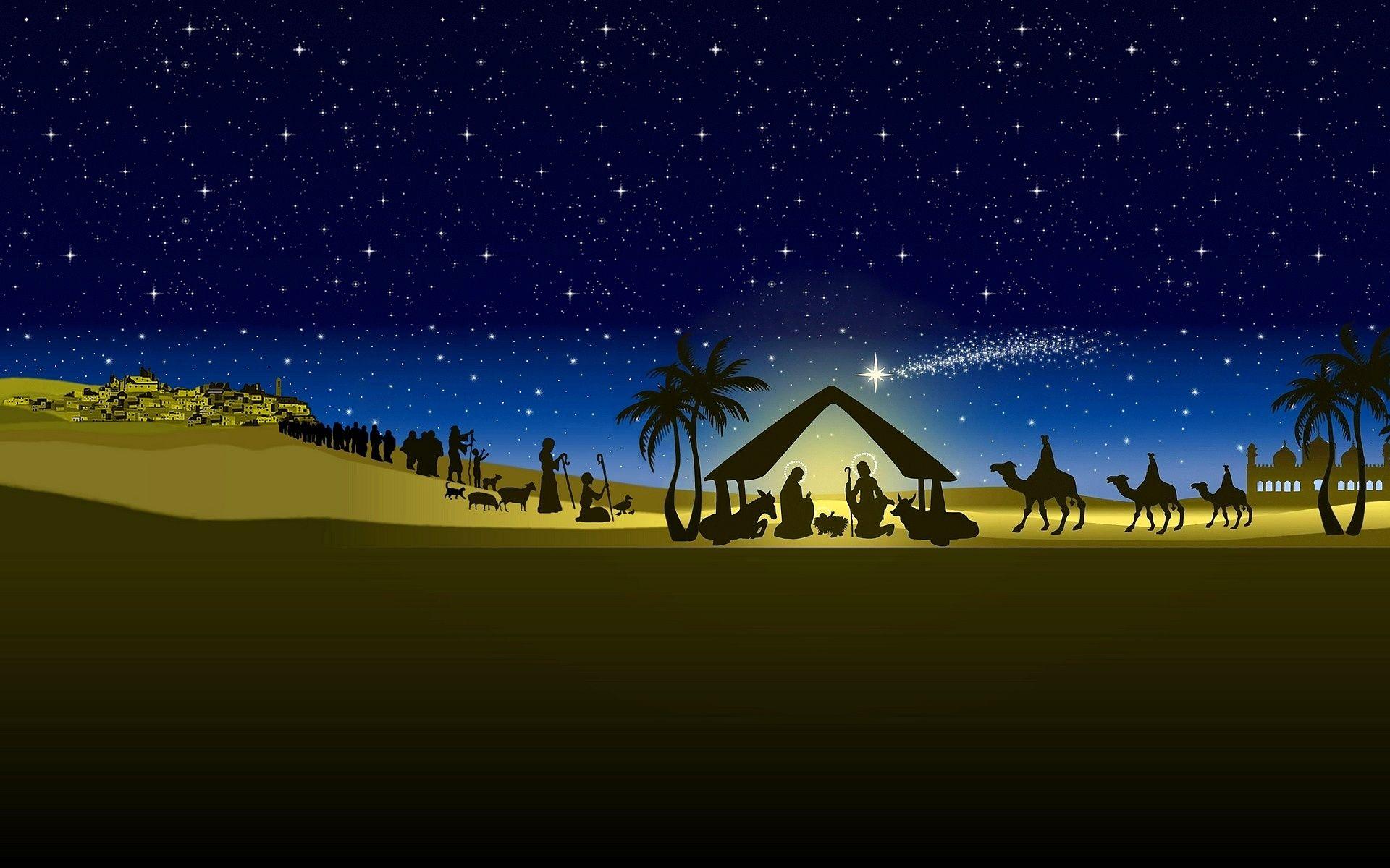 Nativity Background for PowerPoint