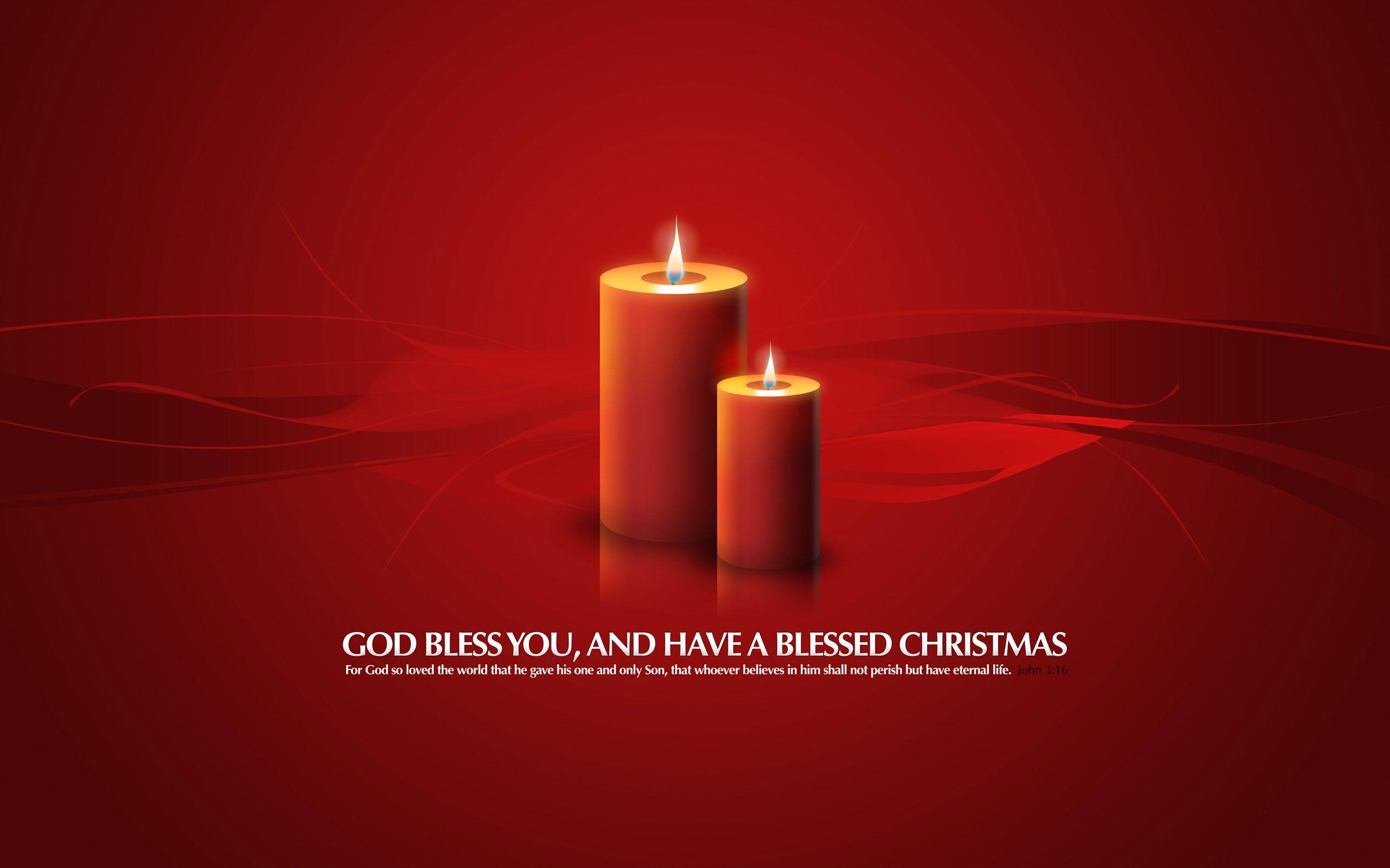 Beautiful Free Christmas Candles Wallpaper Background, Image
